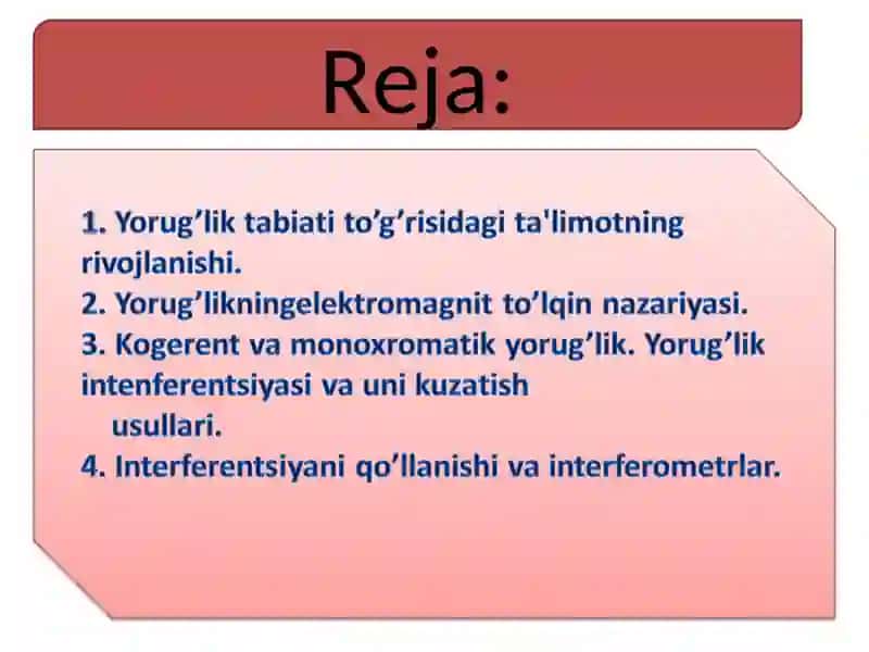 Yorug’lik To’lqin 2
