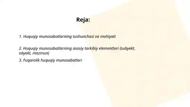 Huquqiy munosabat shakllari 2