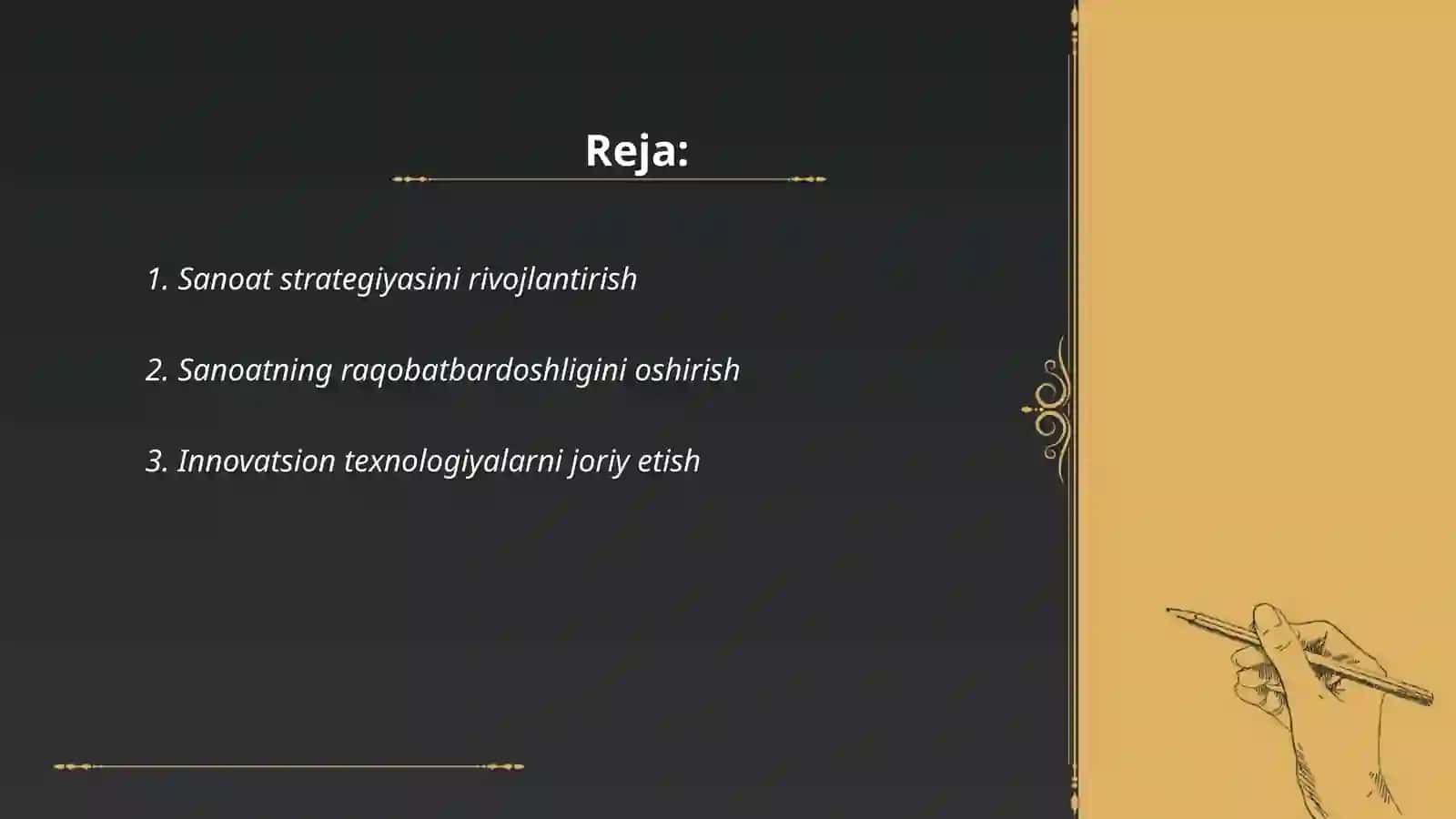 Sanoat strategiyasini yuritish 2