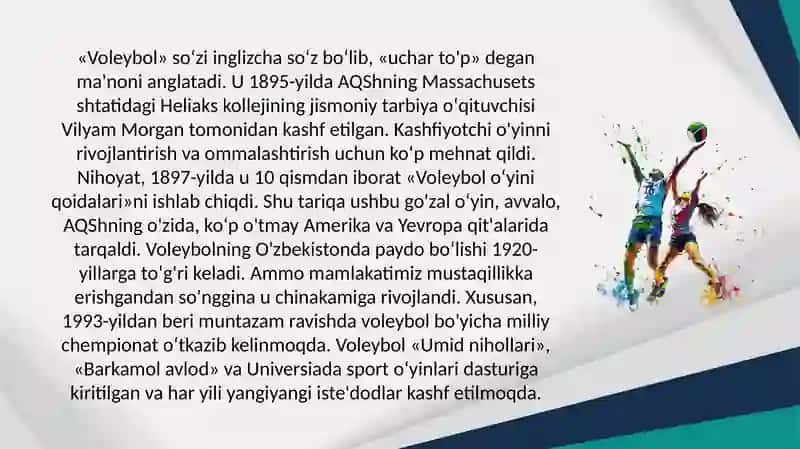 Voleybolda hujum va himoya texnikasi 2