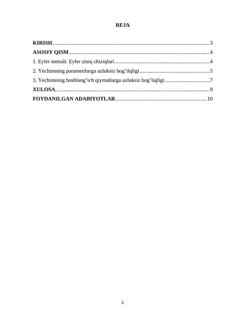 Differensial Tenglamalar 2