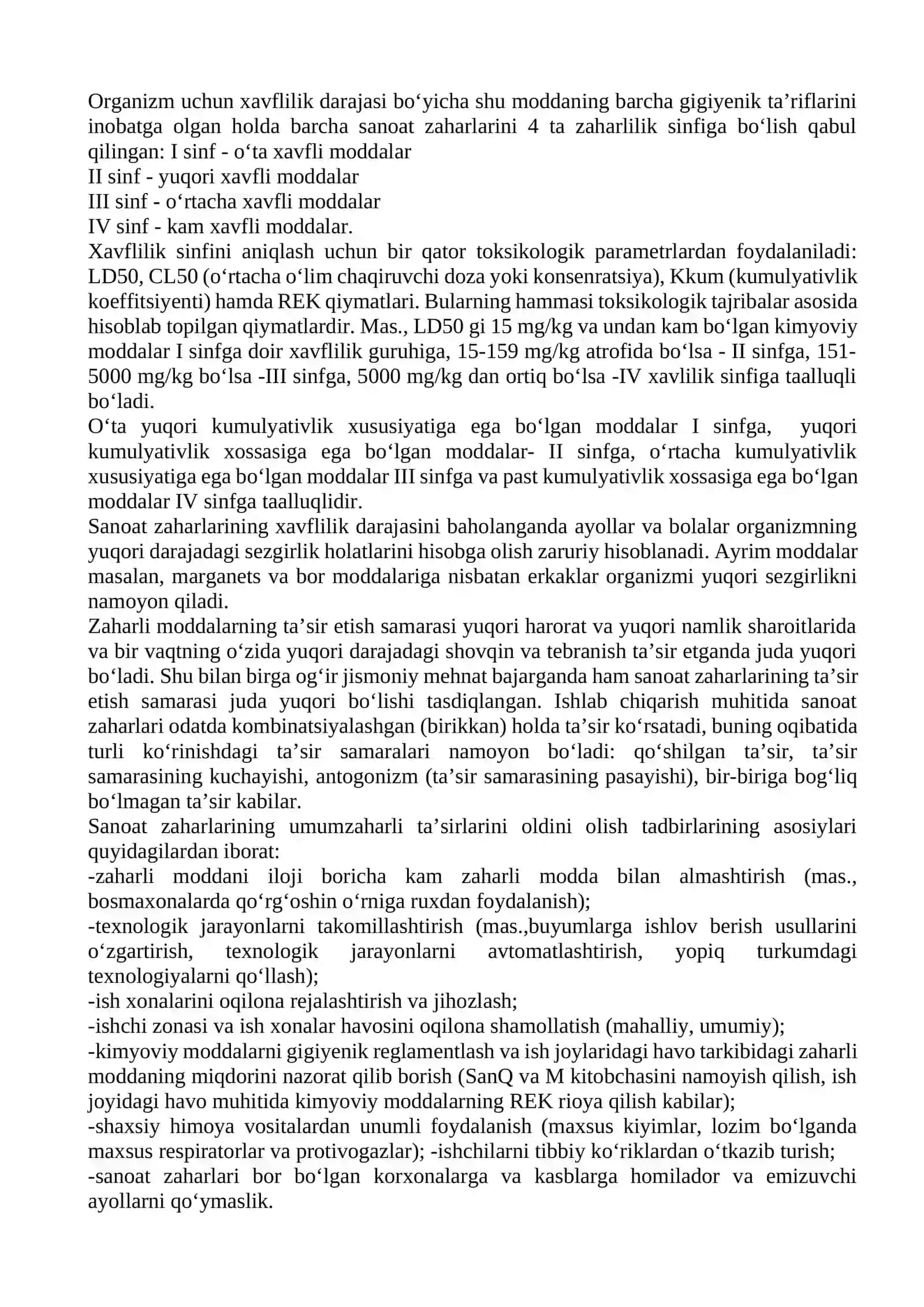 Ishlab chiqarish muhitidagi kimyoviy omillarga taʼrif 2