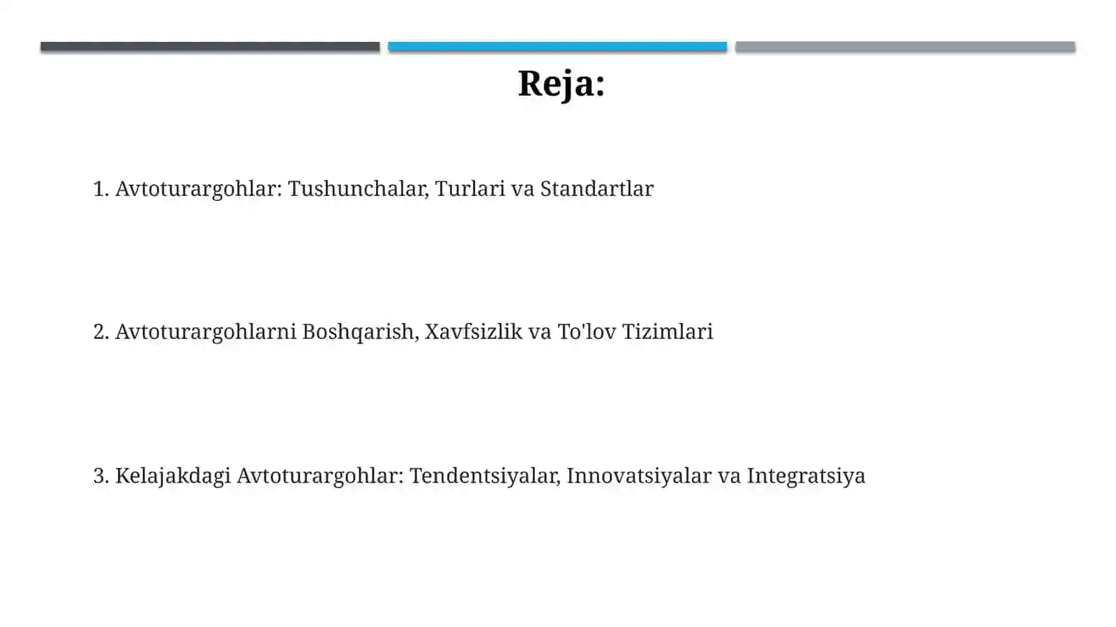 Avtoturargohlar: Ta'riflar, Turlari va Standartlar 2