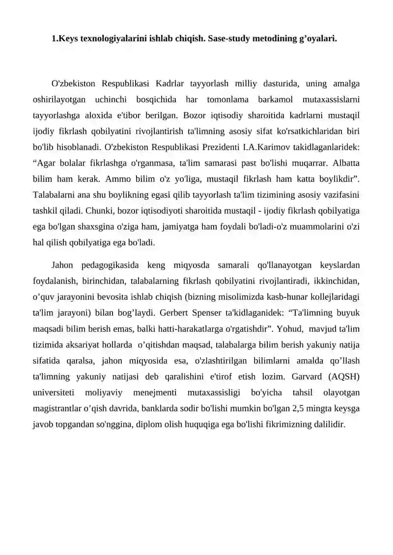 KEYS STADI O’QITISH METODI VA UNING MOHIYATI 2