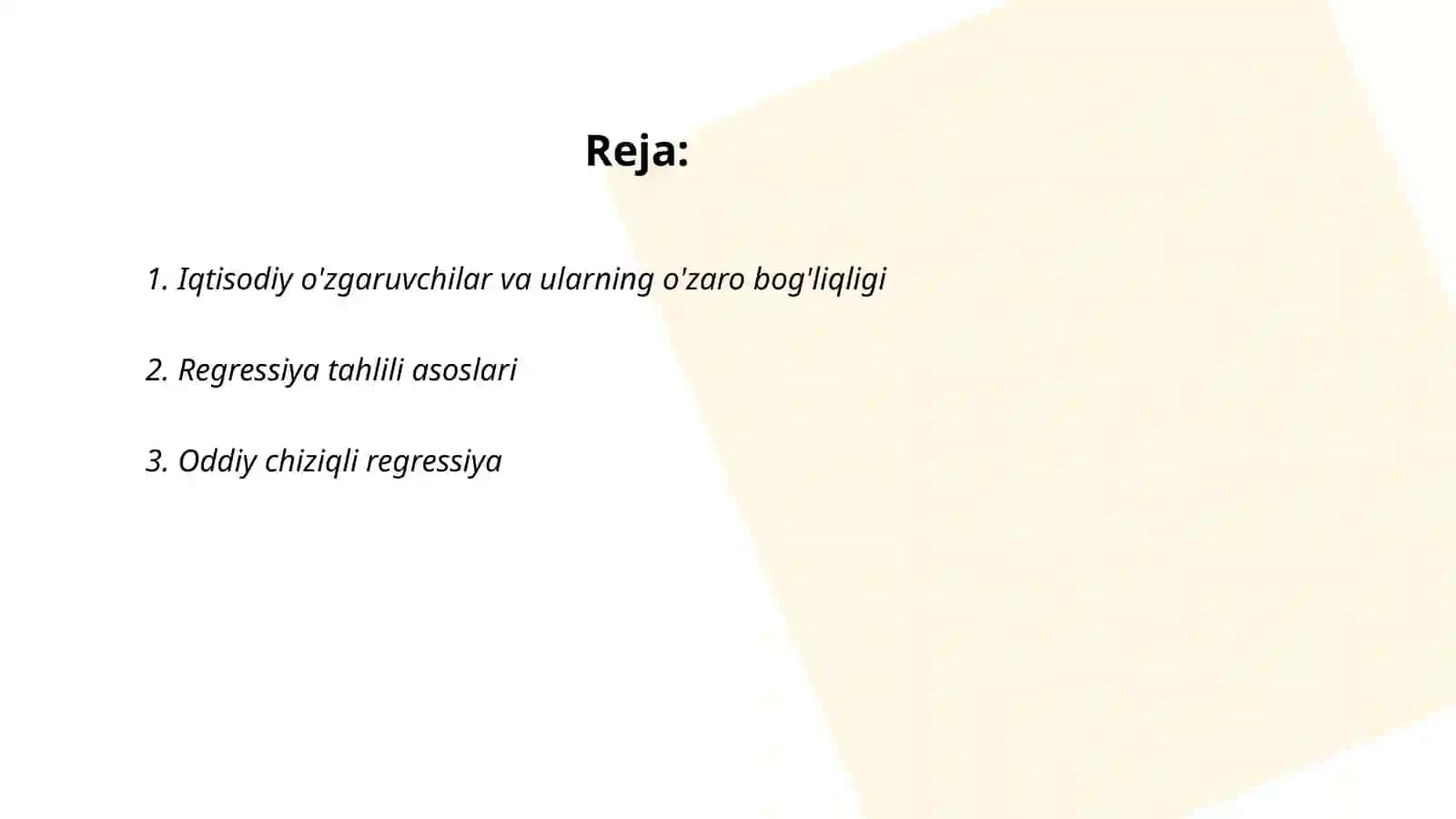 Ekonometrikaga kirish 2