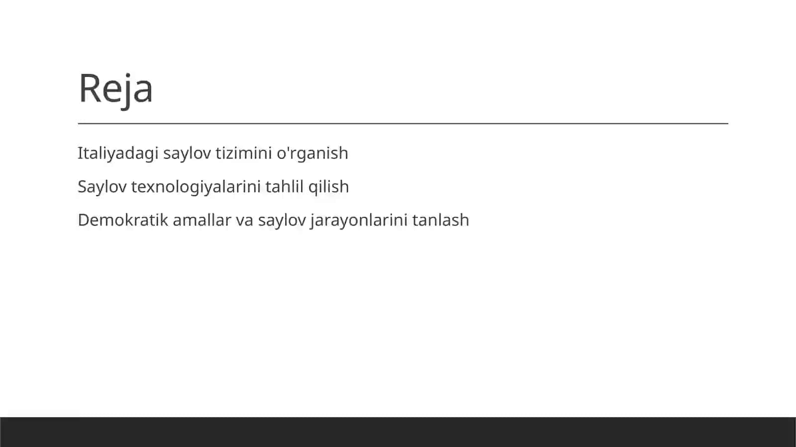 Italiyada saylov tizimi va saylov  texnalogiyalari 2