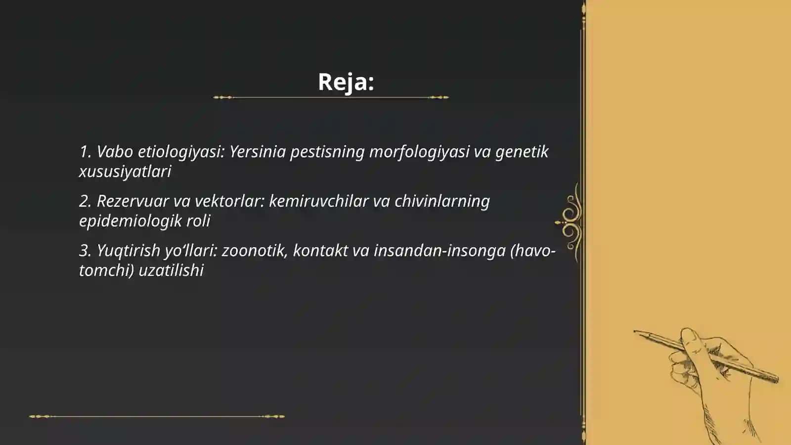 Vabo etiologiyasi epidemiologiyasi Klinikasi Patologiyasi Asoratlari davolash prafilaktikasi 2