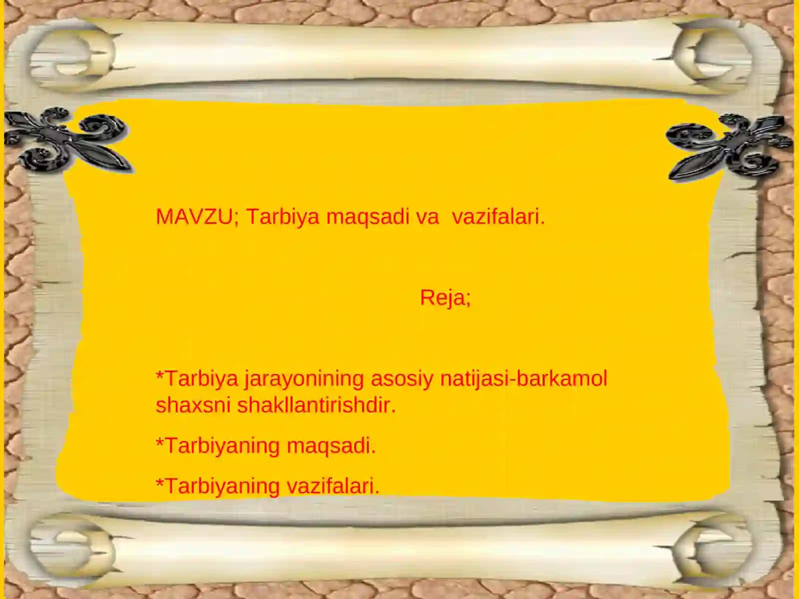 Ta'limning maqsadi va vazifalari 2