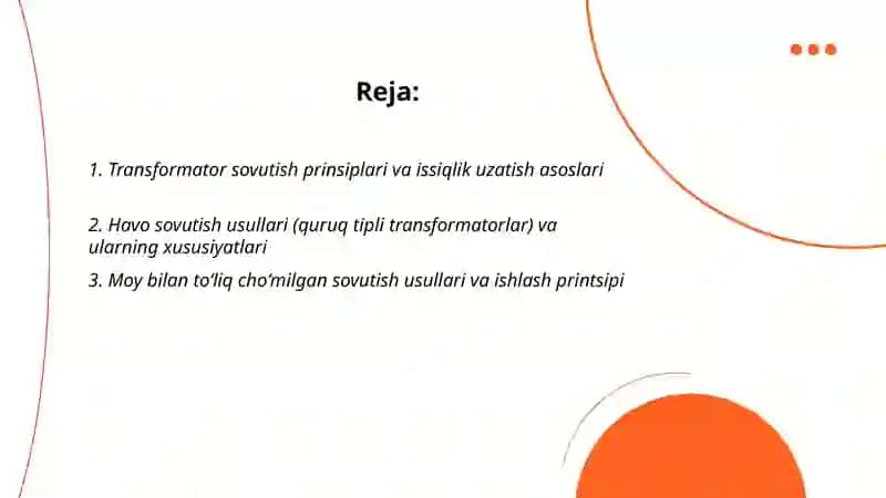 Transformatorlarning sovutish usullari va belgilanishlari 2