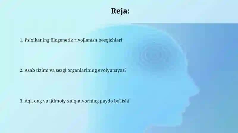Psixikaning filogenetik taraqqiyoti 2