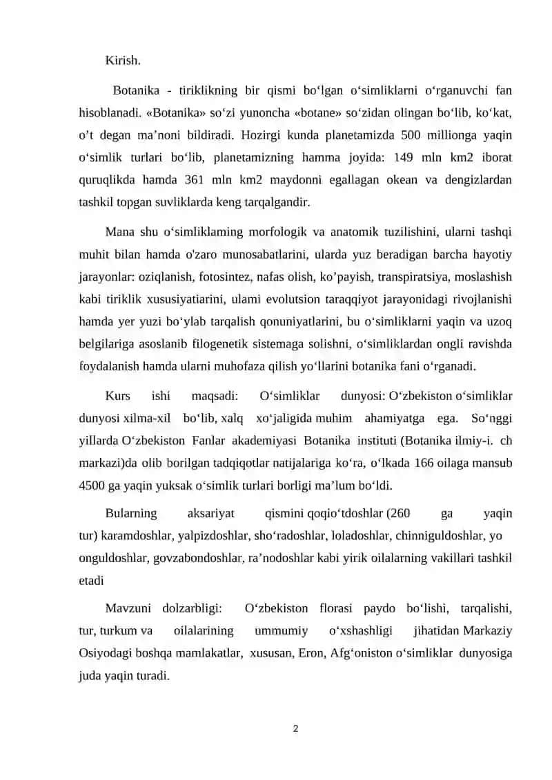 O’ZBEKISTON O’SIMLIKLABOZI VA UNING XUSUSIYATLARI 2