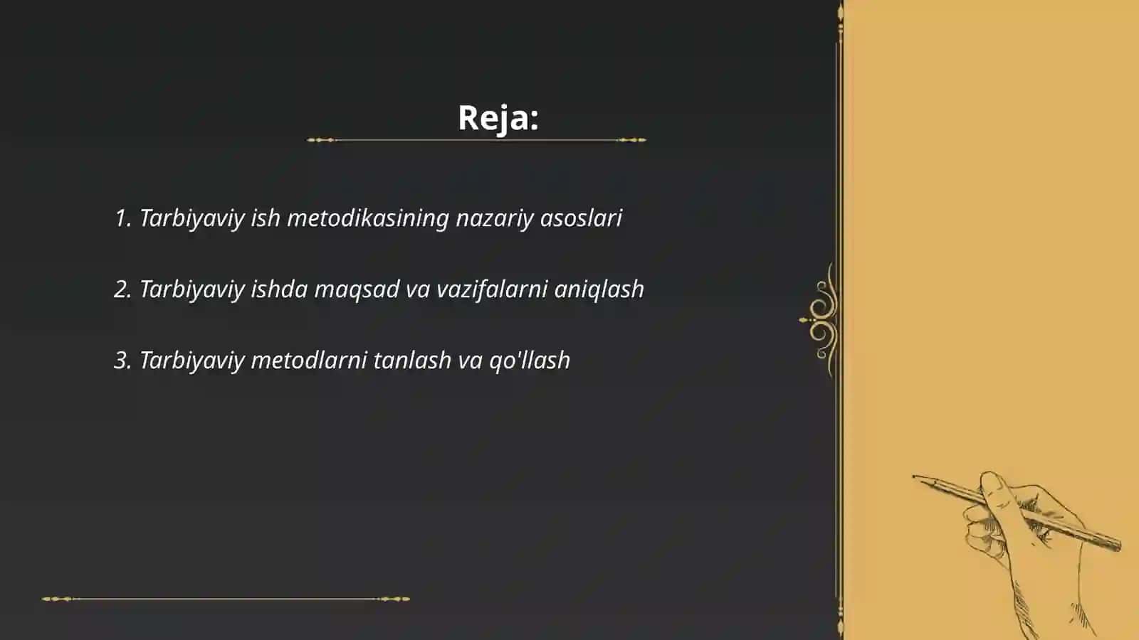 Tarbiyaviy ish metodikasi 2