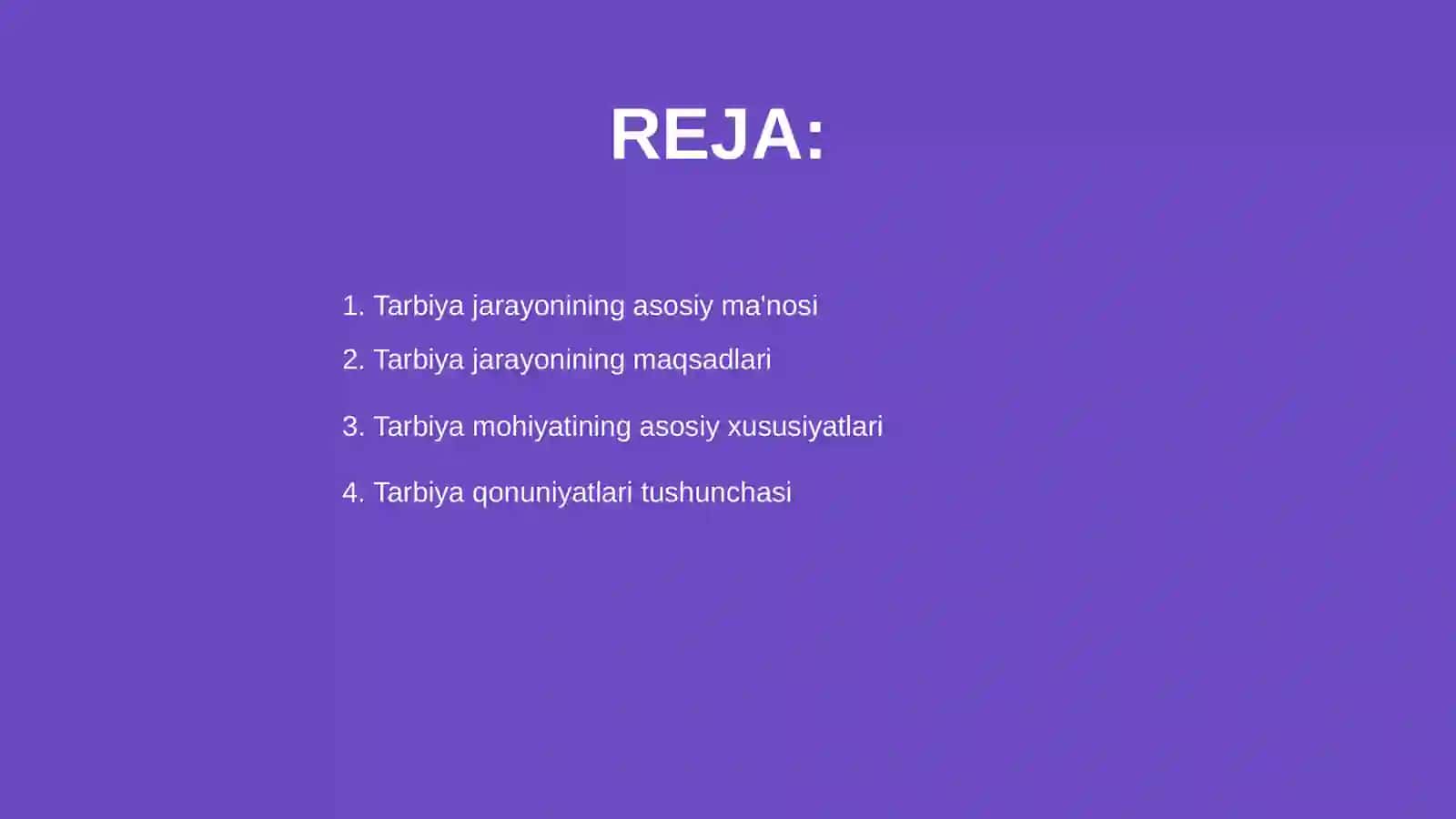 Tarbiya jarayoni 2