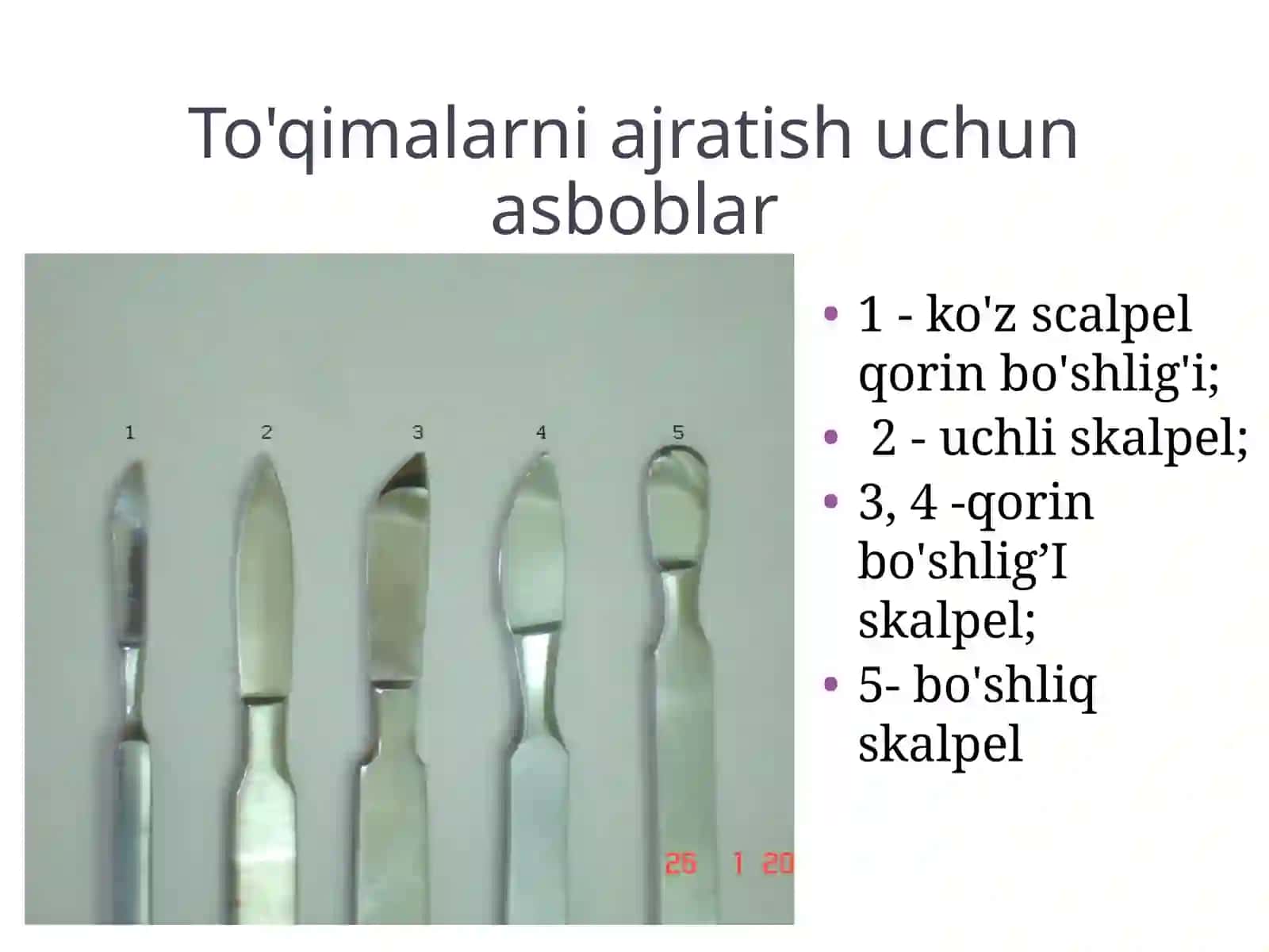 Toshkent Tibbiyot Akademiyasi - Jarrohlik Asboblari 2