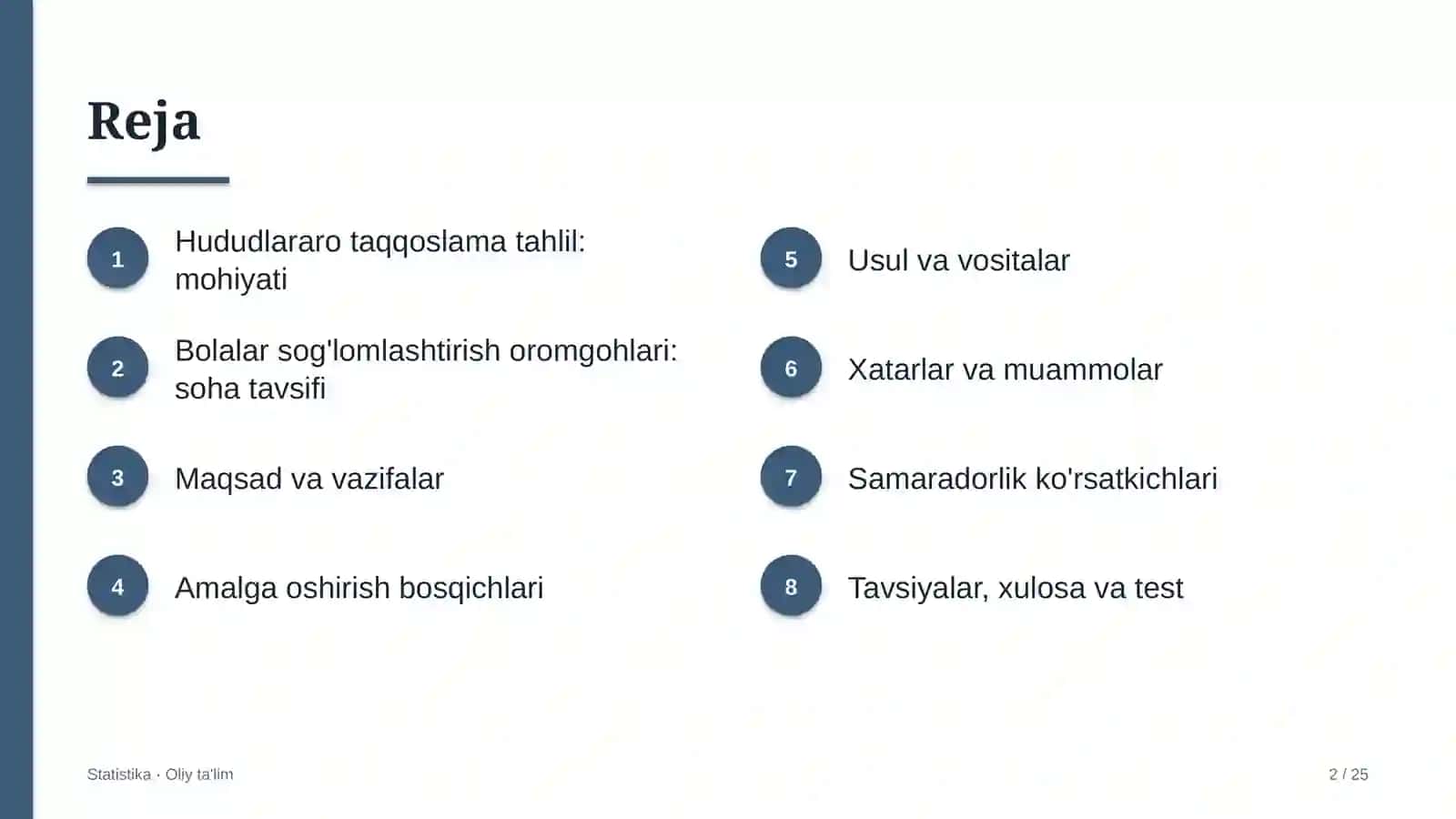 Bolalar sog'lomlashtirish oromgohlarida hududlararo taqqoslama tahlil 2