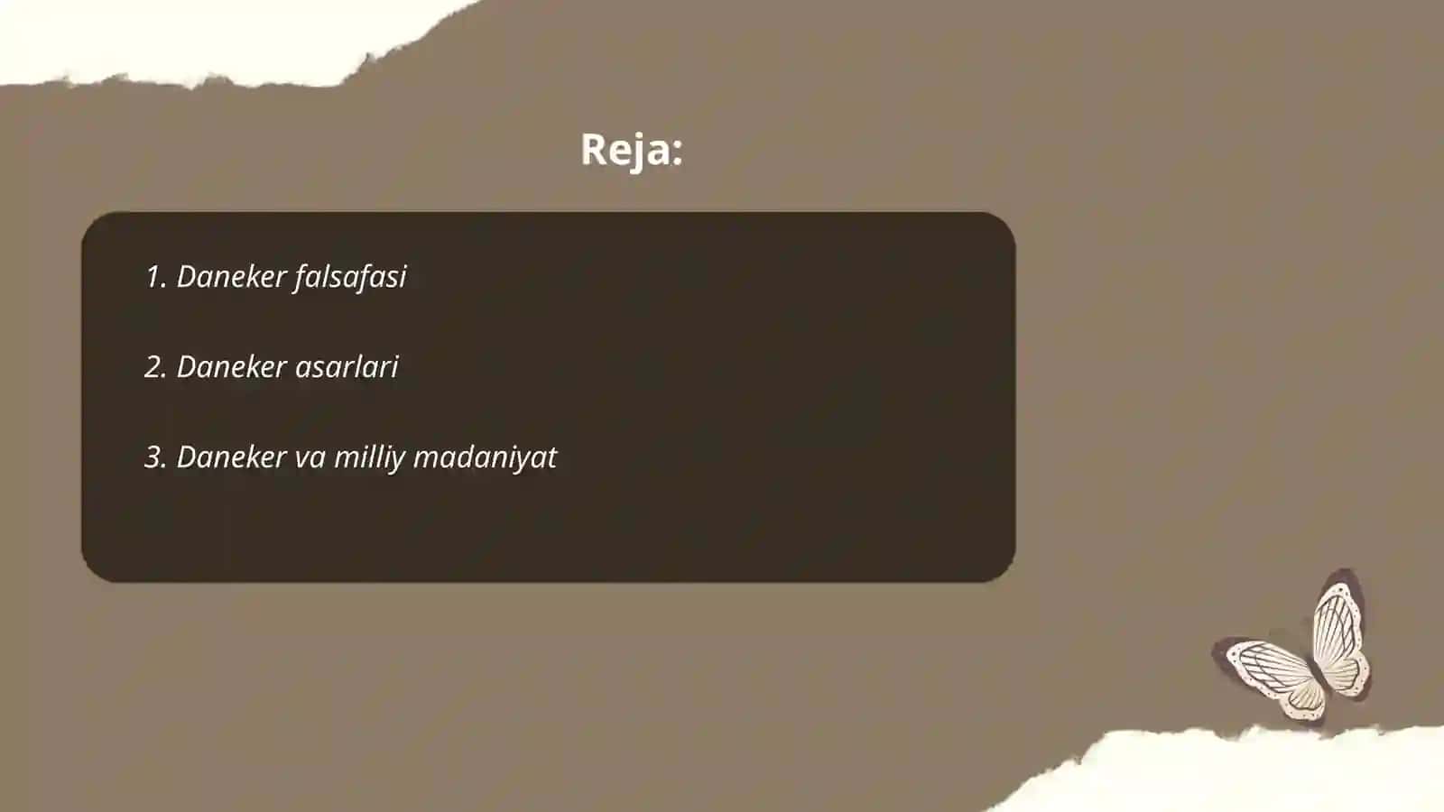 Daneker Falsafasi 2