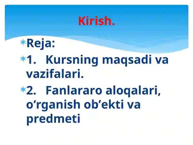 Tabiatdan foydalanishning geografik asoslari faniga kirish 2