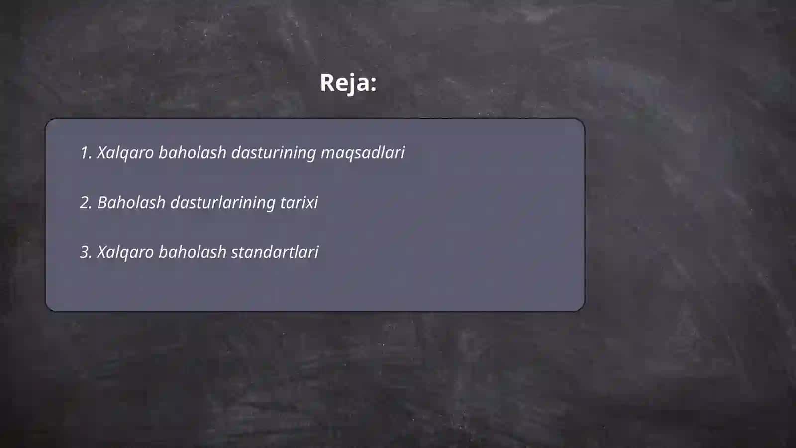 Xalqaro baholash dasturi 2