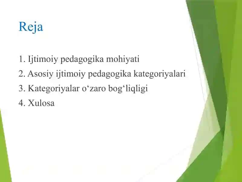 Pedagogika va ijtimoiy pedagogika kategoriyalari 2
