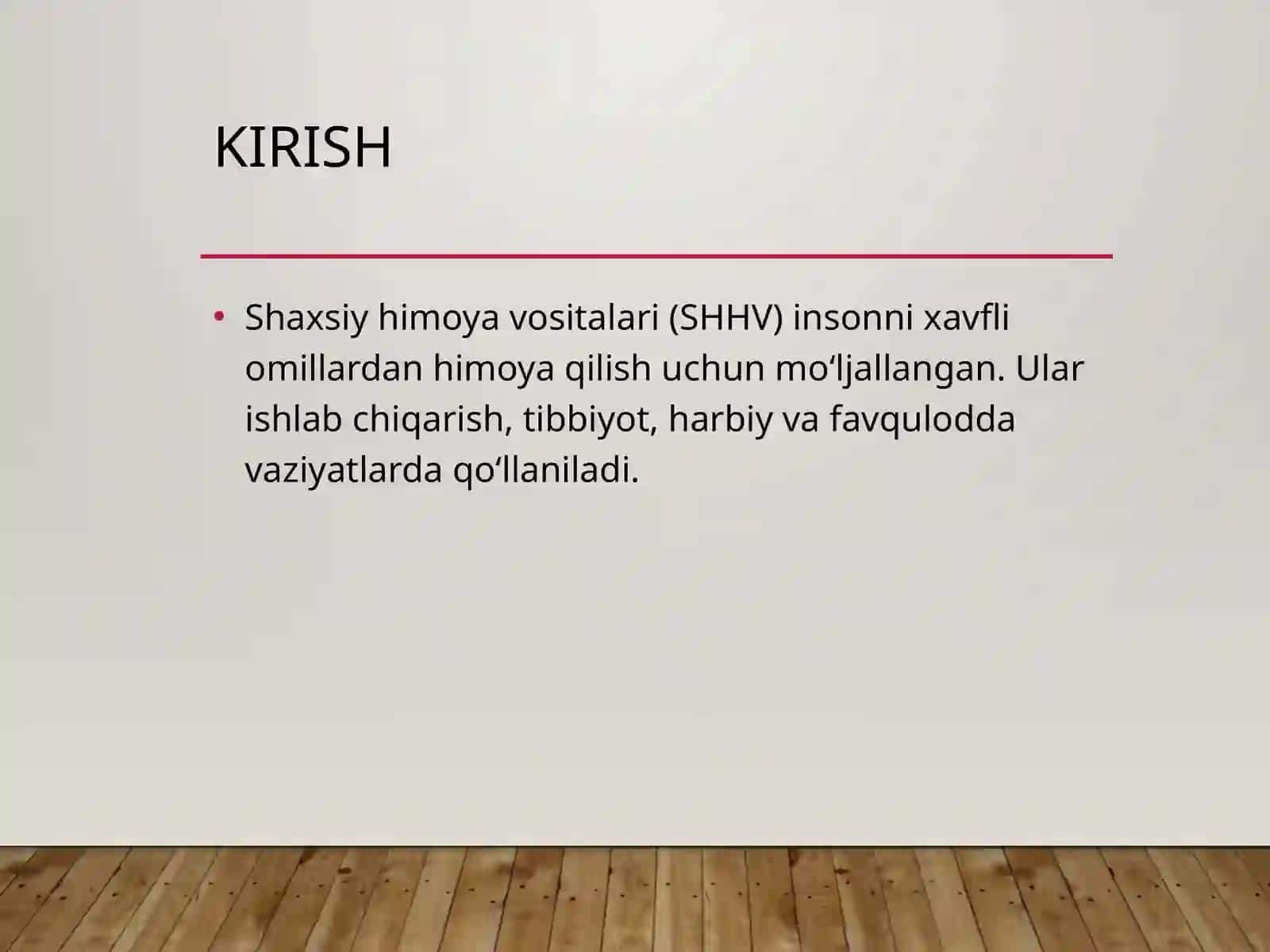 Shaxsiy himoya vositalari 2