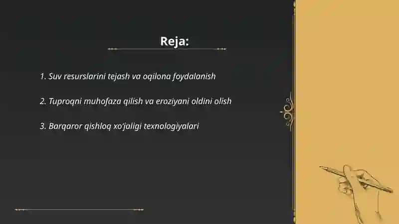 Tabiatdan unumli foydalanish 2