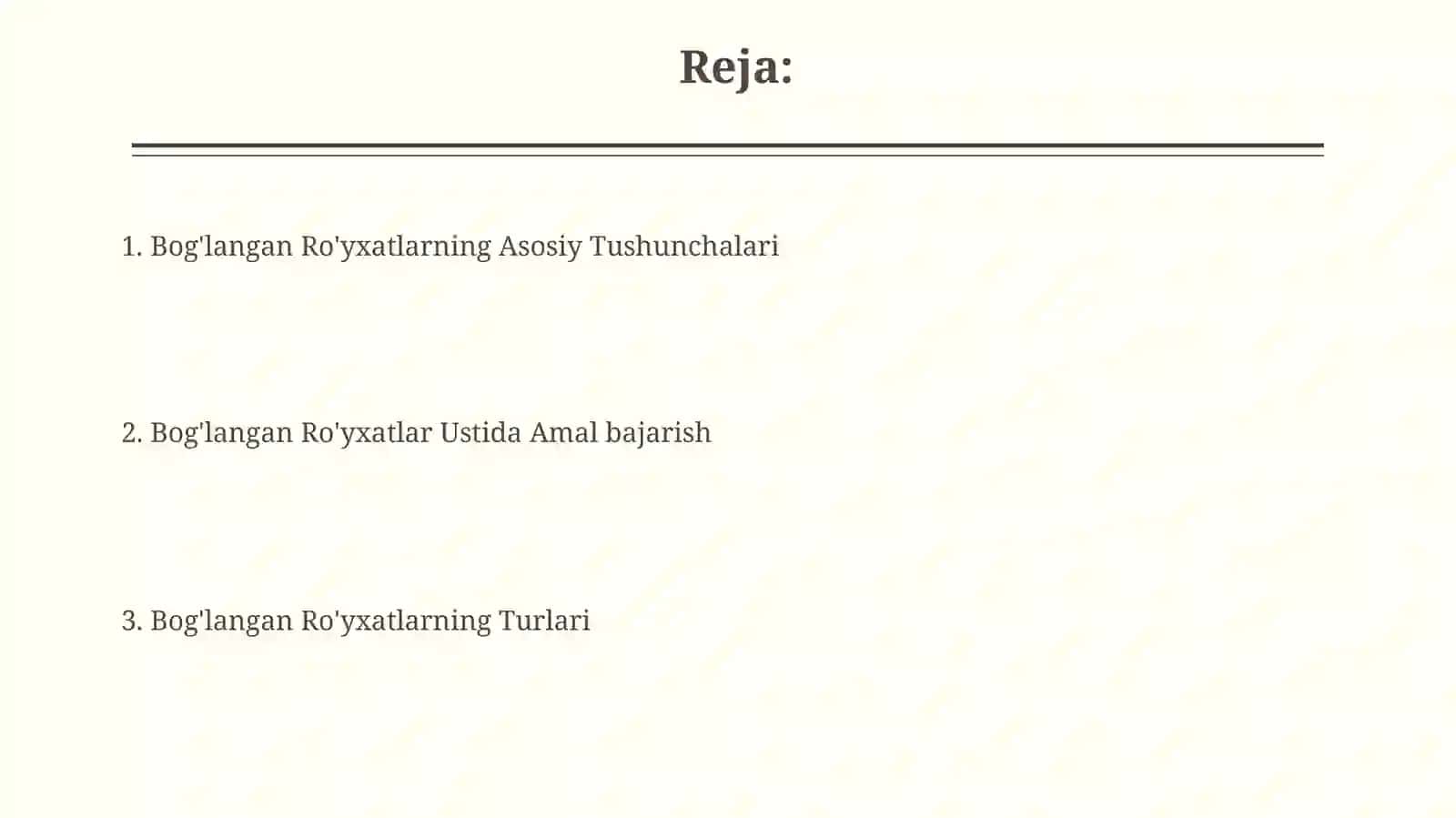 Bog'langan Ro'yxatlarning Asosiy Tushunchalari 2