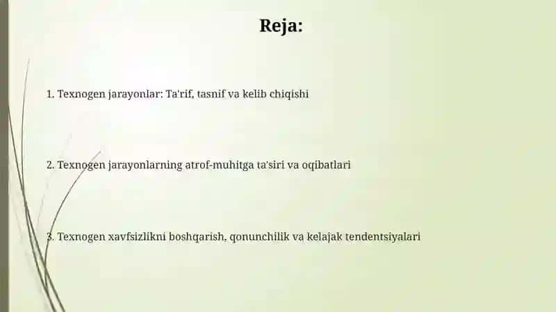 Texnogen jarayonlar 2