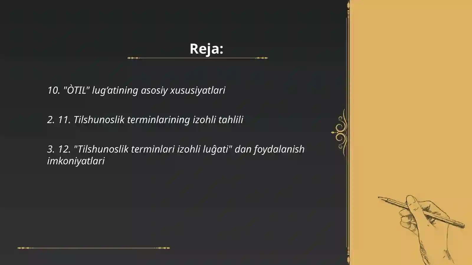 Lingvistik tahlil namunalari 2