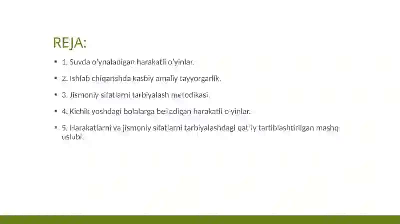 Suvda o'ynaladigan harakatli o'yinlar 2