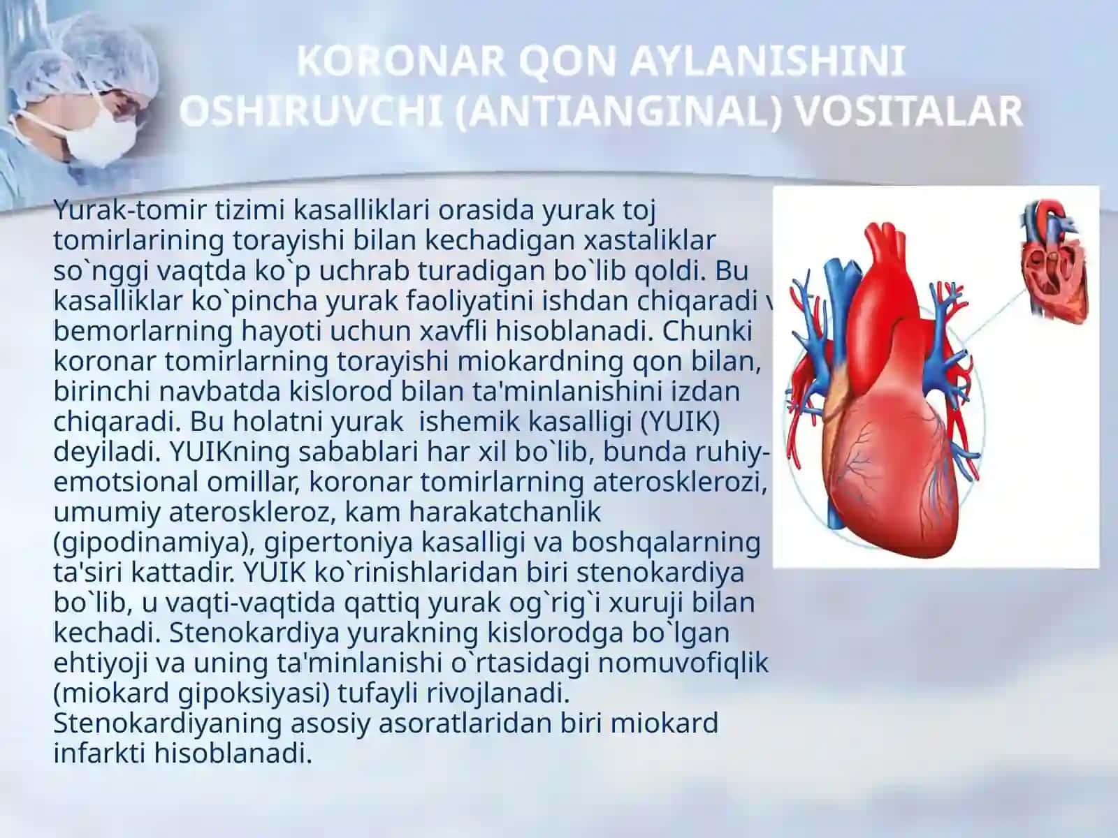 Antianginal dori vositalar farmakologiyasi 2