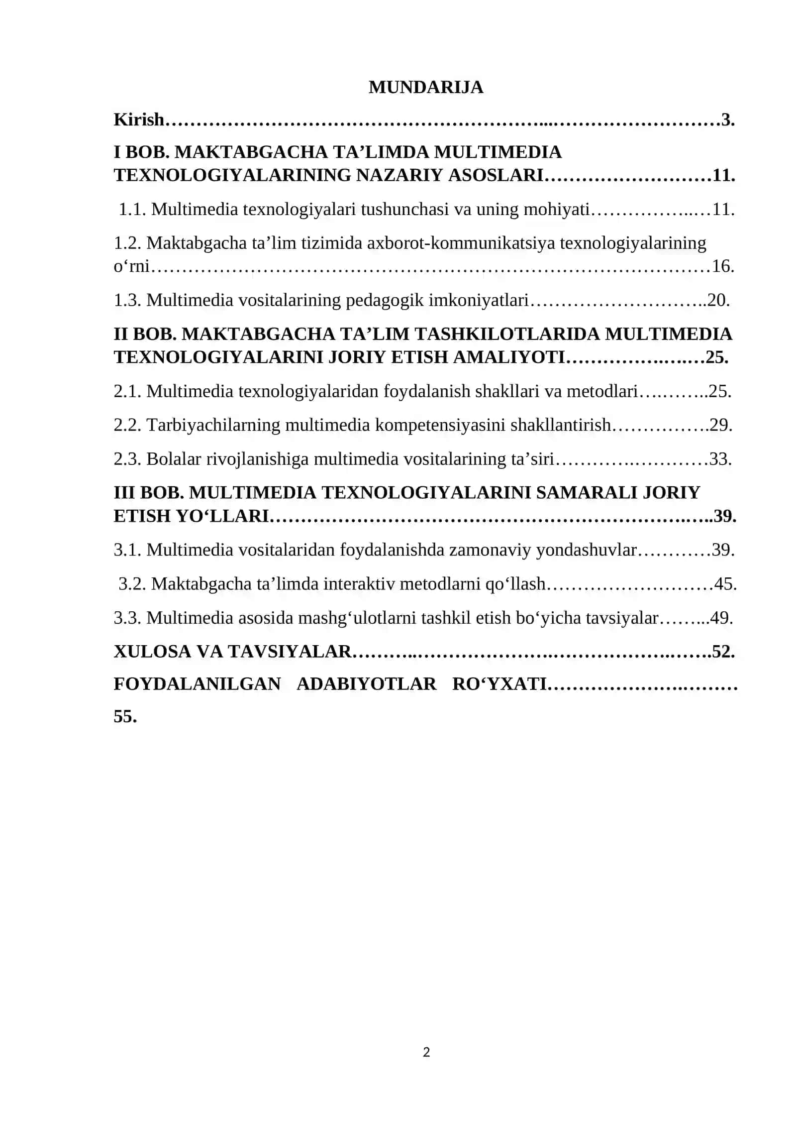 MAKTABGACHA TA’LIMDA MULTIMEDIA TEXNOLOGIYALARINING NAZARIY ASOSLARI 2