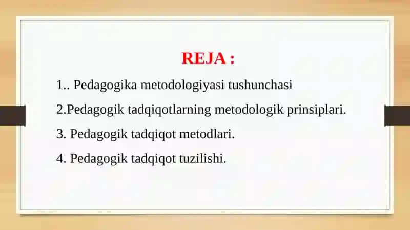 PEDAGOGIKA FANINING ILMIY TADQIQOT METODLARI 2