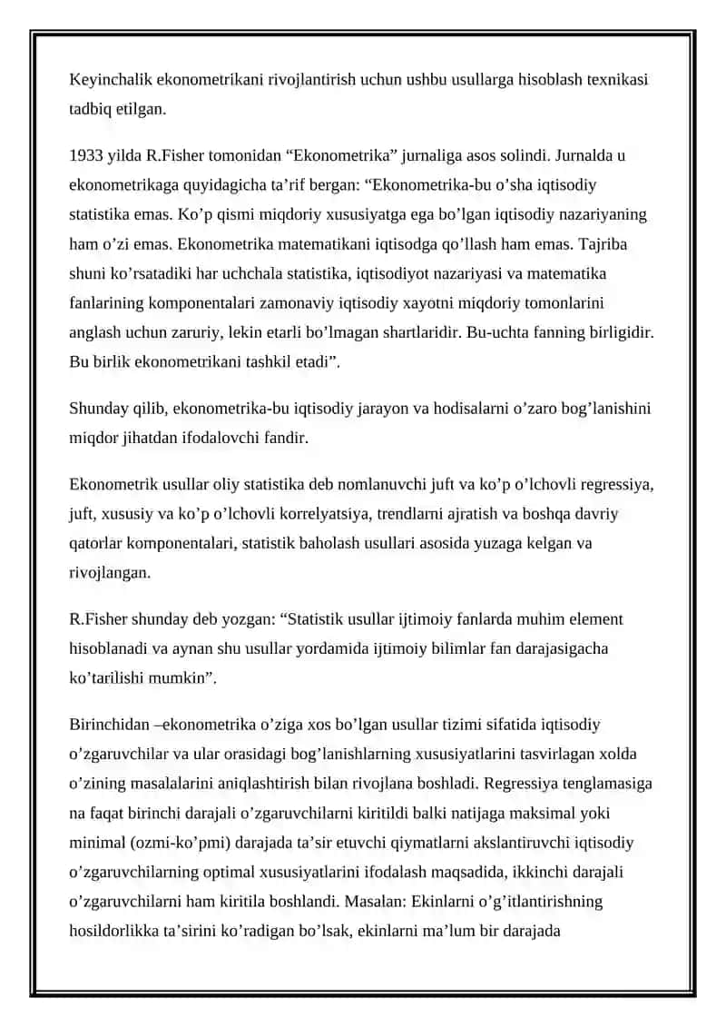 Ekonometrika 2