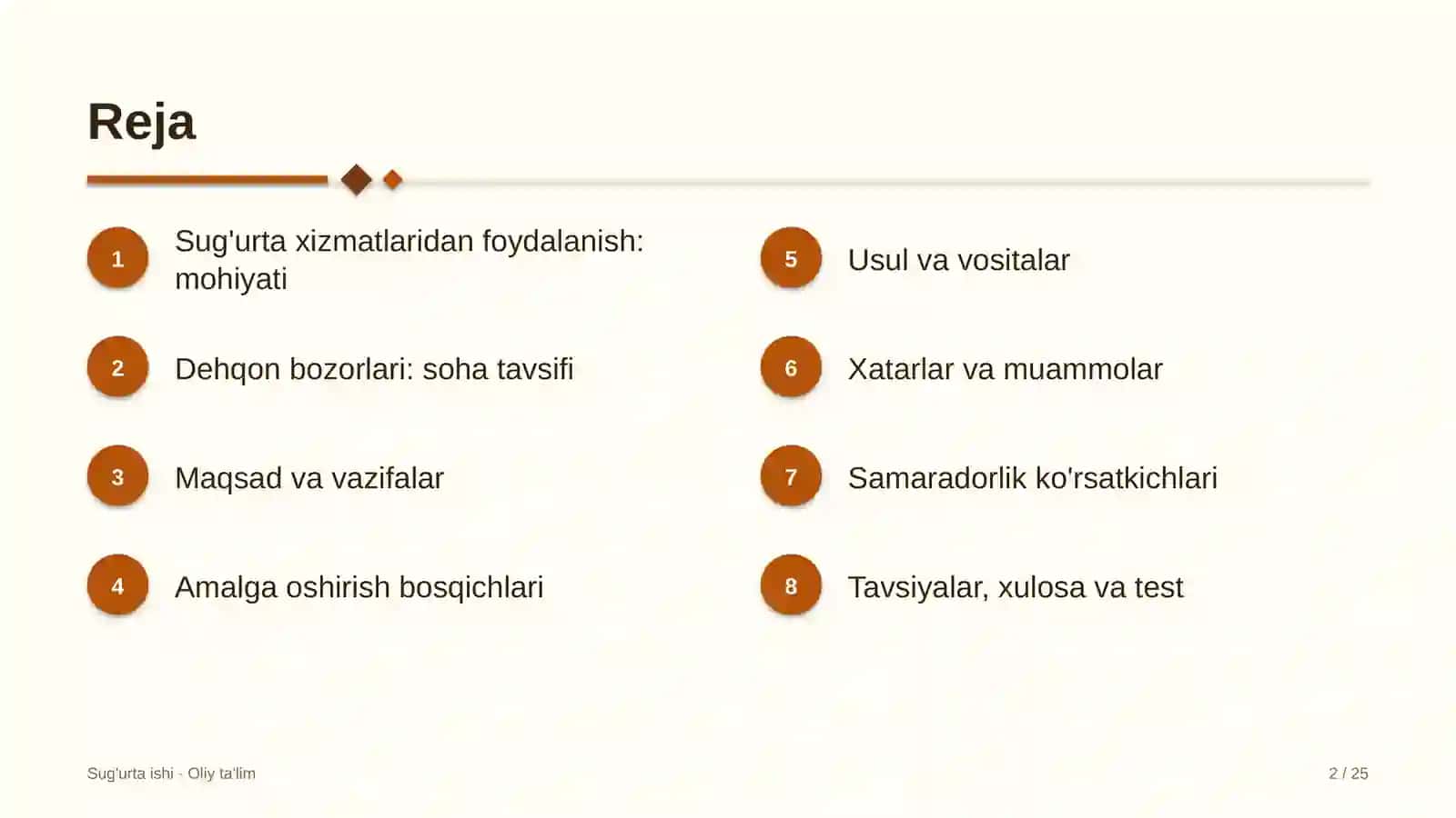 Dehqon bozorlarida sug'urta xizmatlaridan foydalanish 2