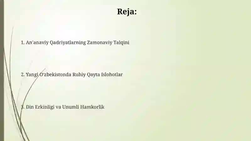 Yangi Oʻzbekistonda diniy erkinlik 2