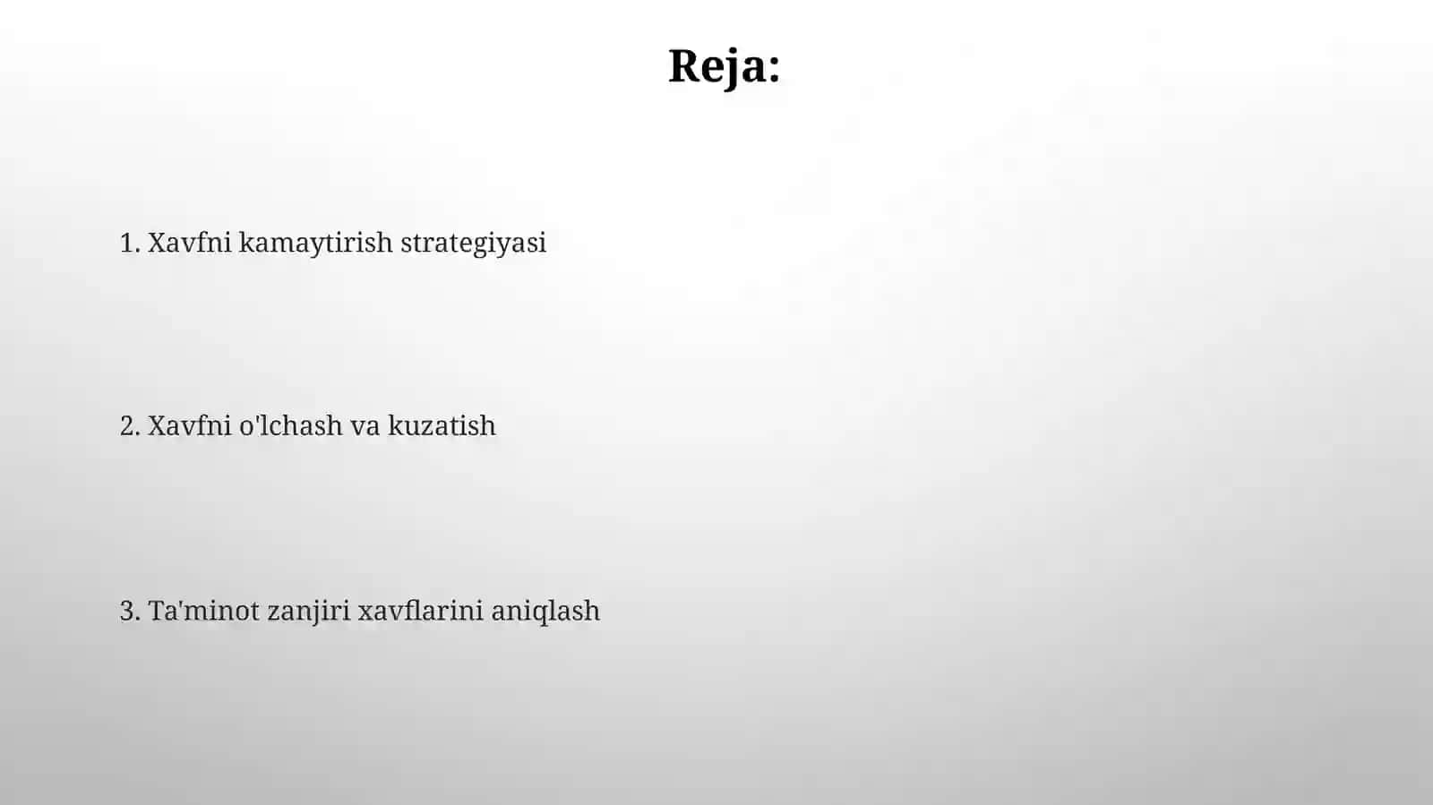 Yetkazib beruvchi munosabatlarini boshqarish va xavflar 2