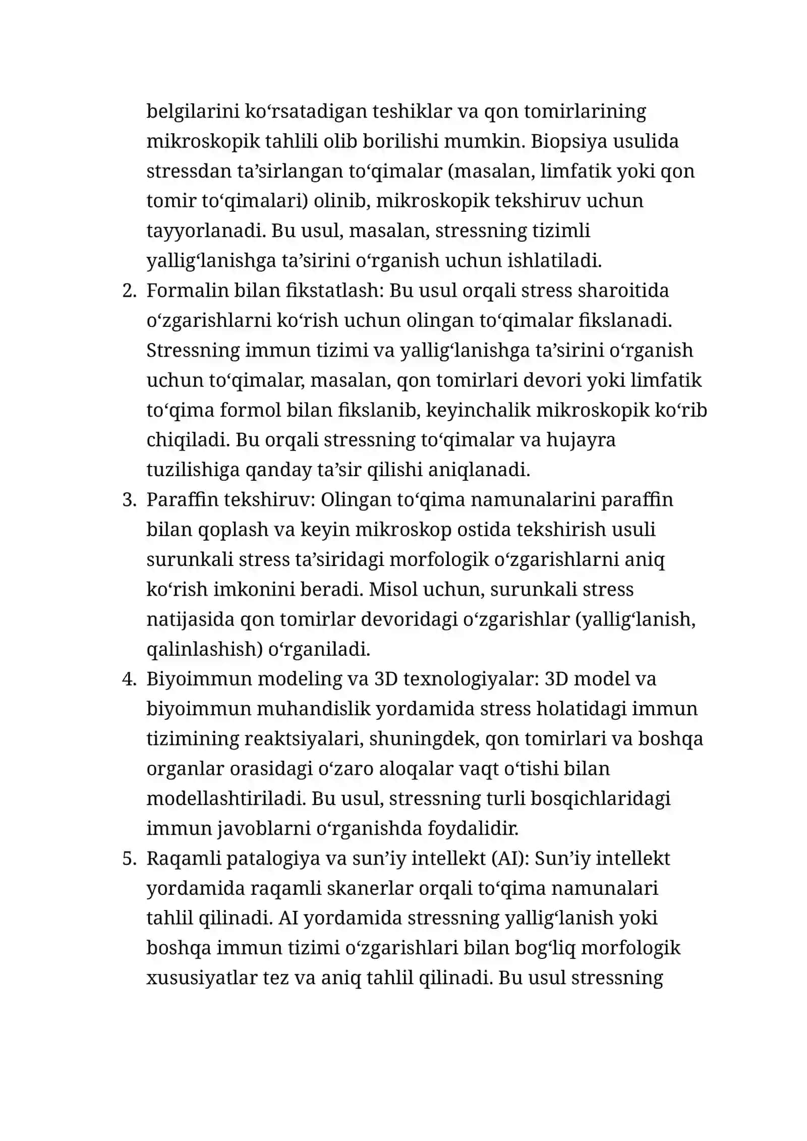 SURUNKALI STRESSNING IMMUN TIZIMIGA TA’SIRI 2