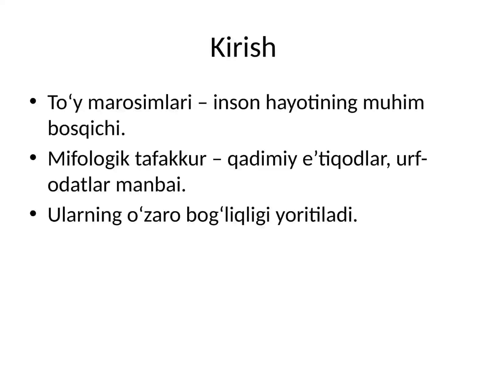 To‘y marosimlari va mifologik tafakkur 2