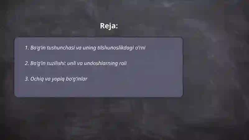 Boʻgʻin tovush va urgʻu 2