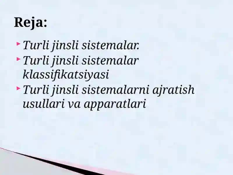TURLI JINSLI SITEMALARKLASSIFIKATSIYALANISHI 2