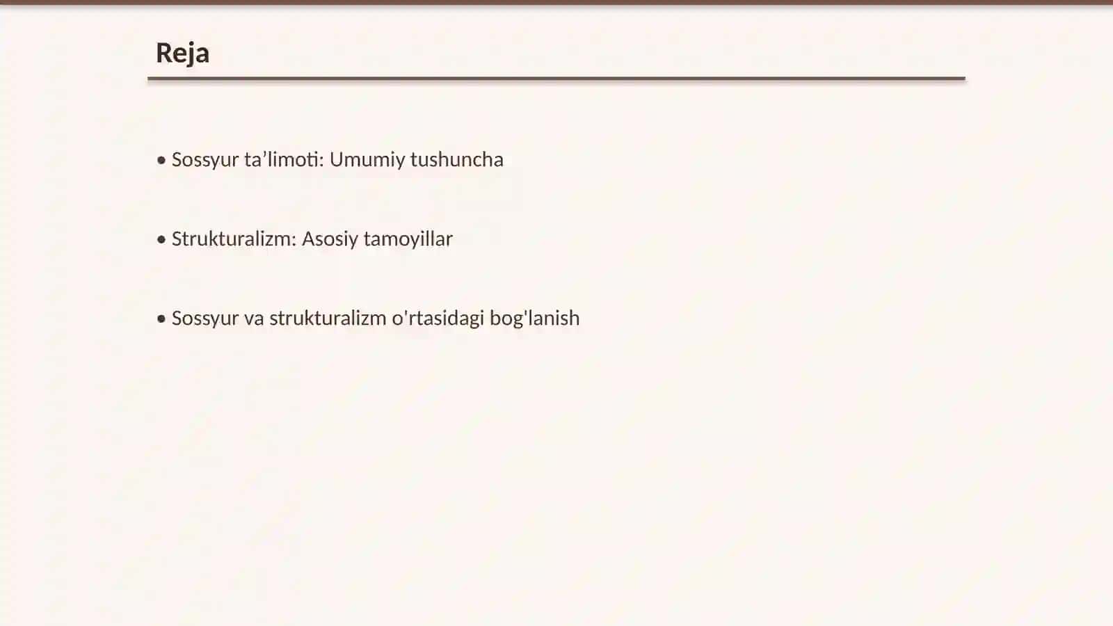 Sossyur ta’limoti va strukturalizm 2