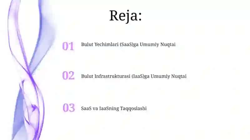 Bulutli Yechimlar (SaaS) va Bulutli Infrastruktura (IaaS) 2