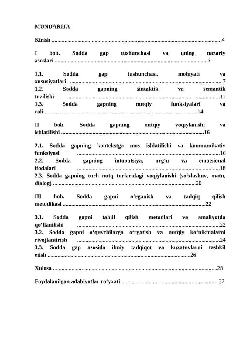 Sodda gap qoliplarining nutqiy voqiylanishi 2