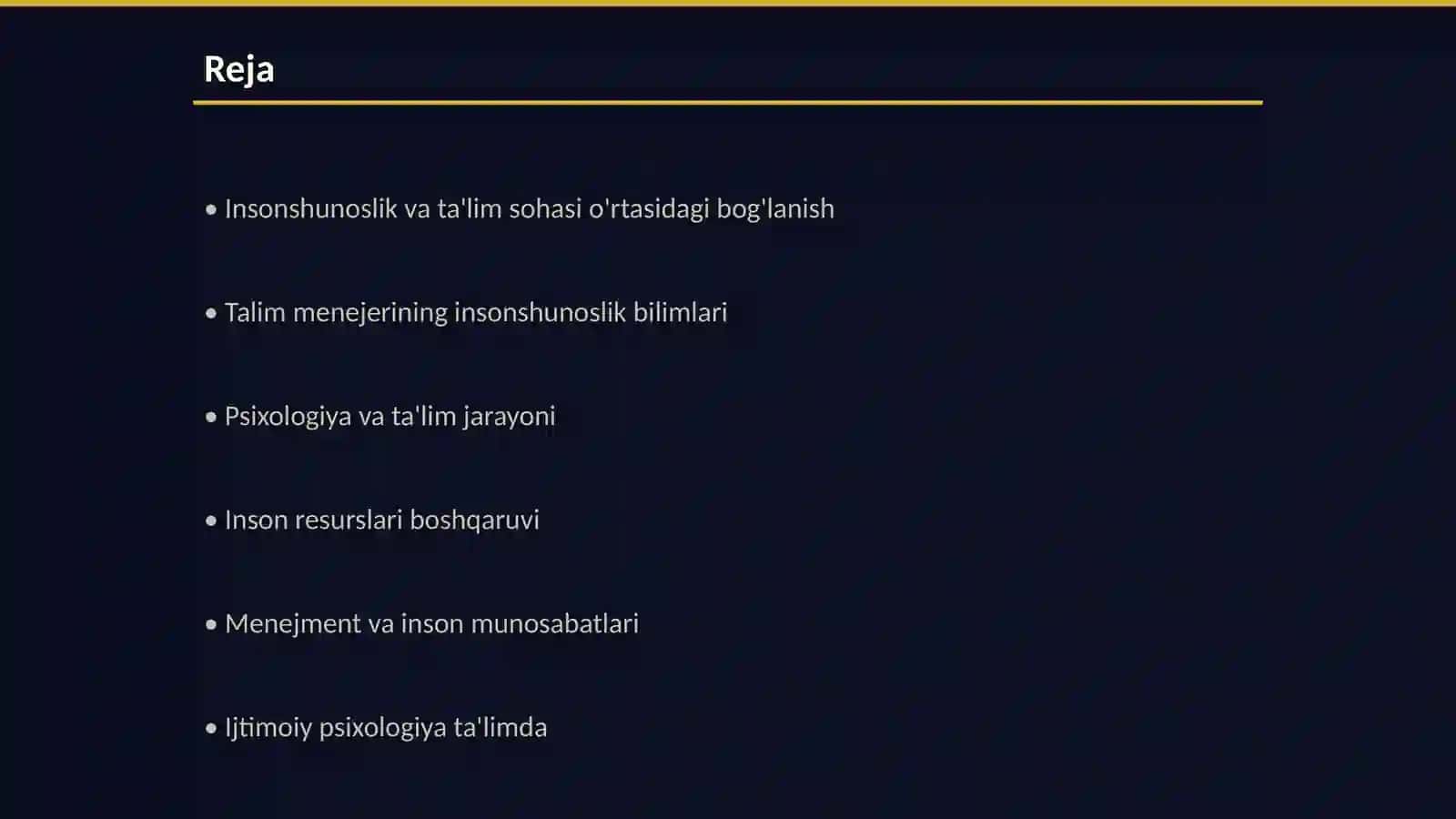 Talim sohasi menejerining insonshunoslik buyicha malumoti 2