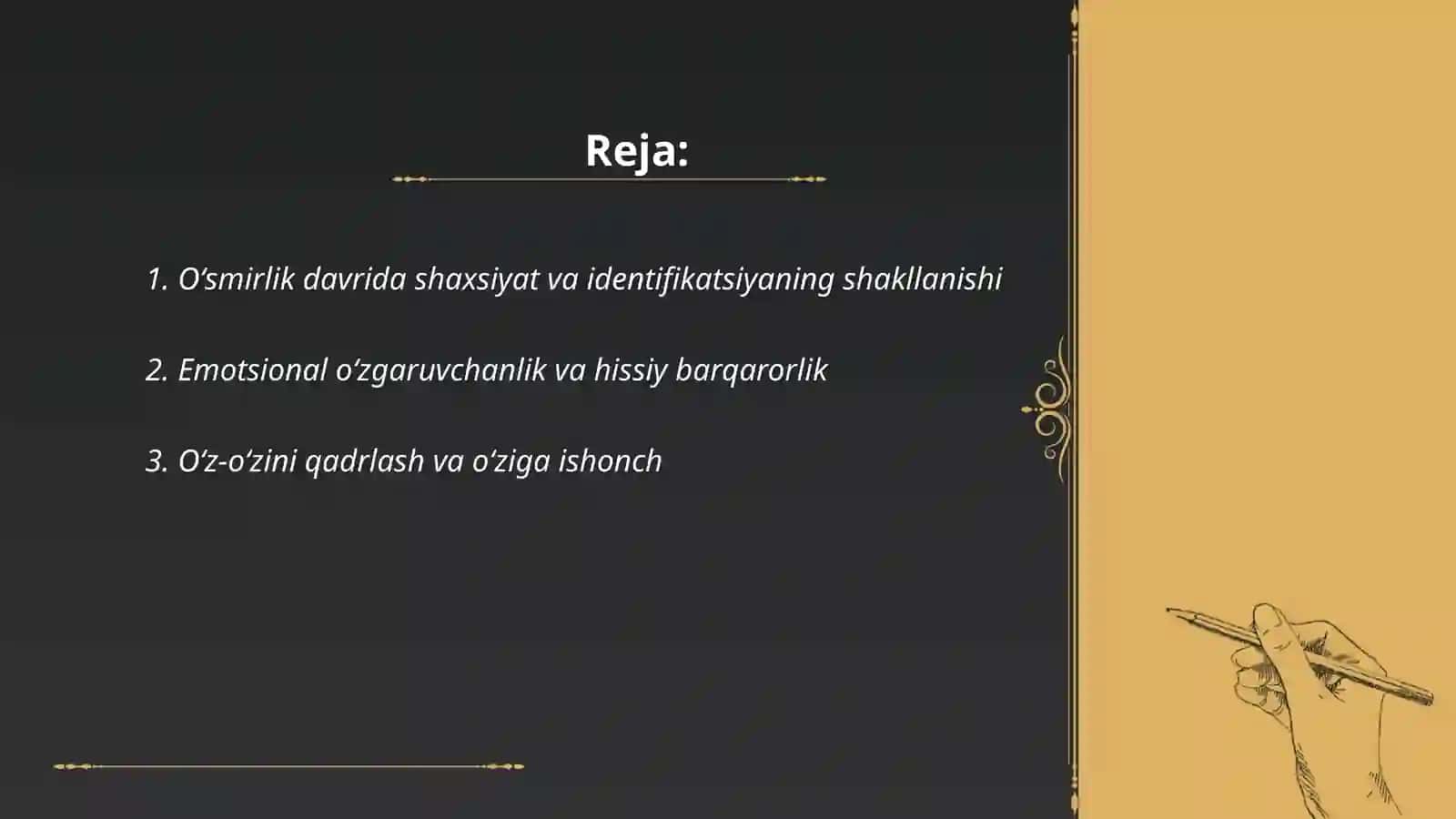 Oʻsmirlik davrida psixik rivojlanish xususiyatlari 2