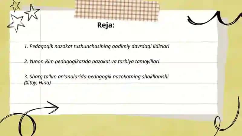 Pedogogik nazokat masalalarining tarixiy taraqqiyoti 2