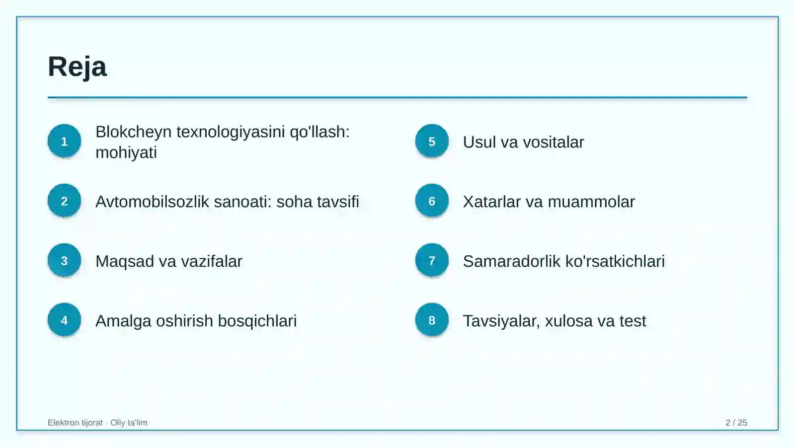 Avtomobilsozlik sanoatida blokcheyn texnologiyasini qo'llash 2