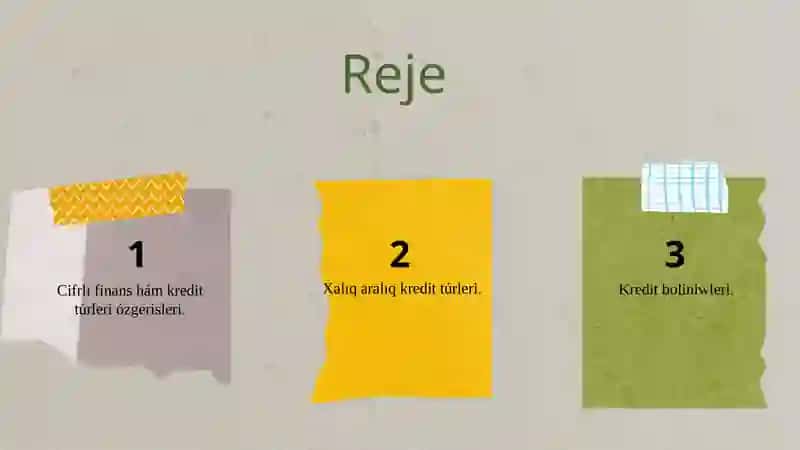 Xalıq aralıq kredit túrleri 2