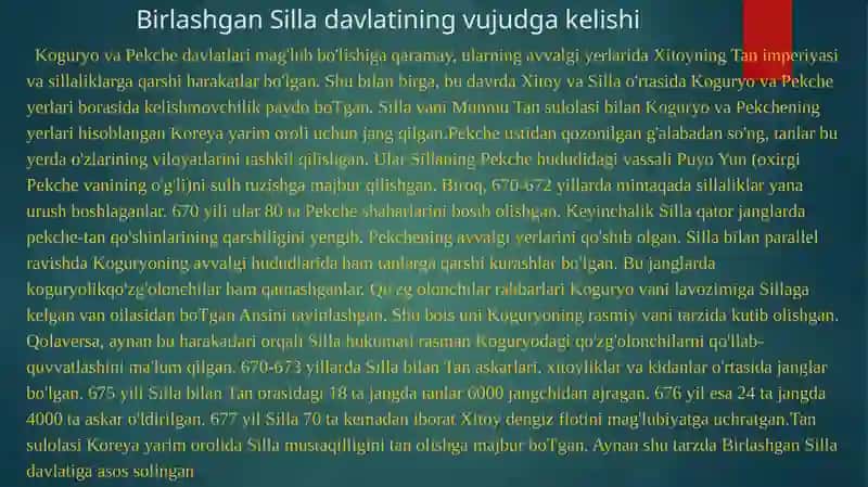 Birlashgan Silla Davlati 2