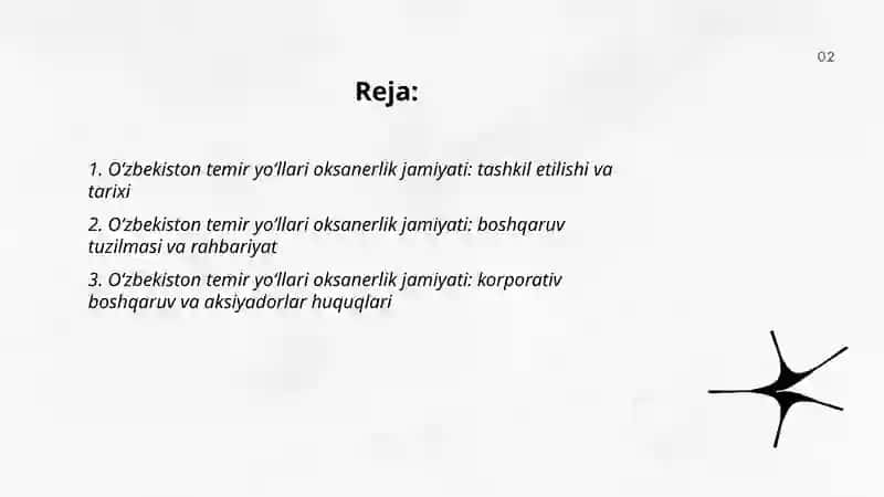 Oʻzbekiston temir yoʻllari oksanerlik jamiyati 2